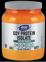 Соєвий протеїн ізолят Now Foods Soy Protein Isolate 550 грам