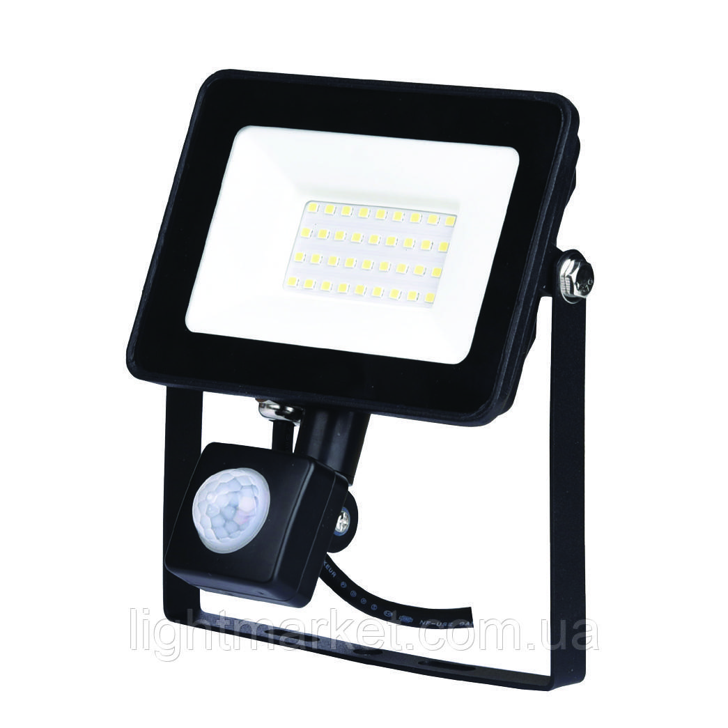 Прожектор світлодіодний LED 30W з датчиком руху 6400К ZL 4127
