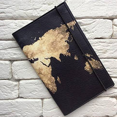 Тревел-кейс Карта (чорний) еко шкіра