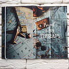 Тревел-кейс Travel is my therapy екошкіра, фото 2