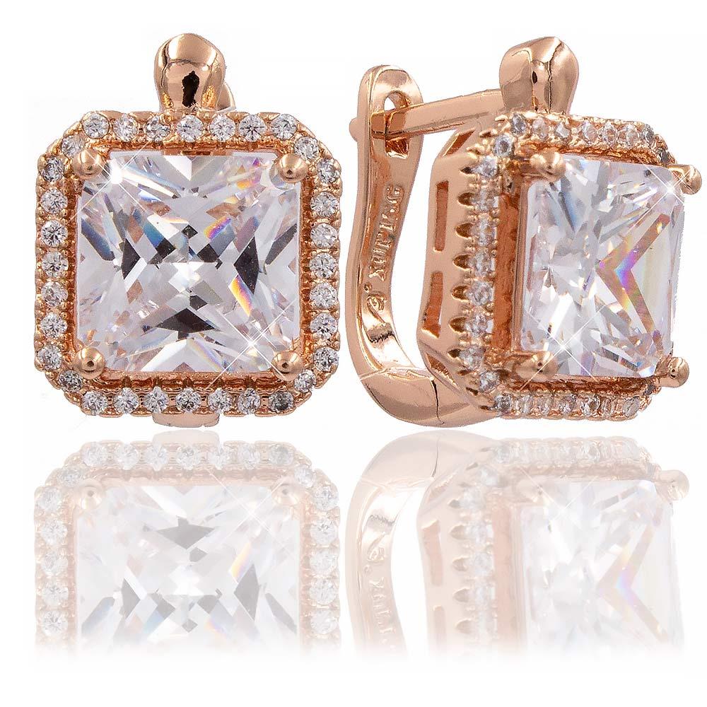 Сережки Xuping 1,5*1,1 см (Медичне золото) 524681(4)