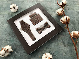 Шоколадний подарунок ручної роботи Шоколадний набір Стильний чоловік