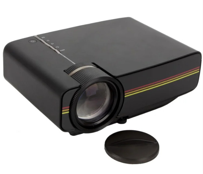Проектор мультимедійний портативний з динаміком Led Projector LEJIADA YG400, чорний