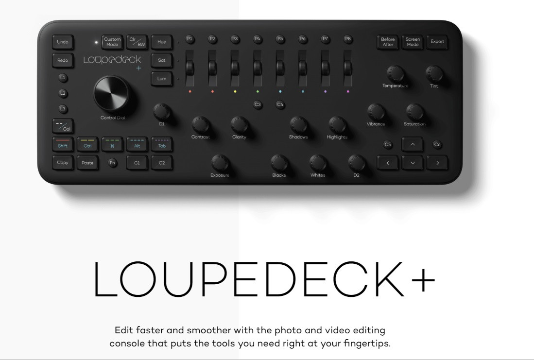 Панель для обробки фотографій Loupedeck + Photo & Video Editing Console (LD+)