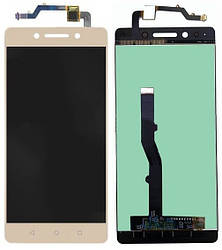 Дисплей для Lenovo K8 Note, модуль в зборі (екран і сенсор), оригінал Золотистий