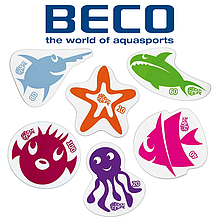 Набір іграшок для басейну набір іграшок для ванної BECO 9611 різнокольоровий (6шт.)