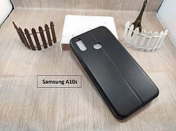 Чорний магнітний чохол-книжка для Samsung Galaxy A10s (2019) A107 з візитницею