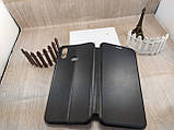 Чорний магнітний чохол-книжка для Samsung Galaxy A10s (2019) A107 з візитницею, фото 3