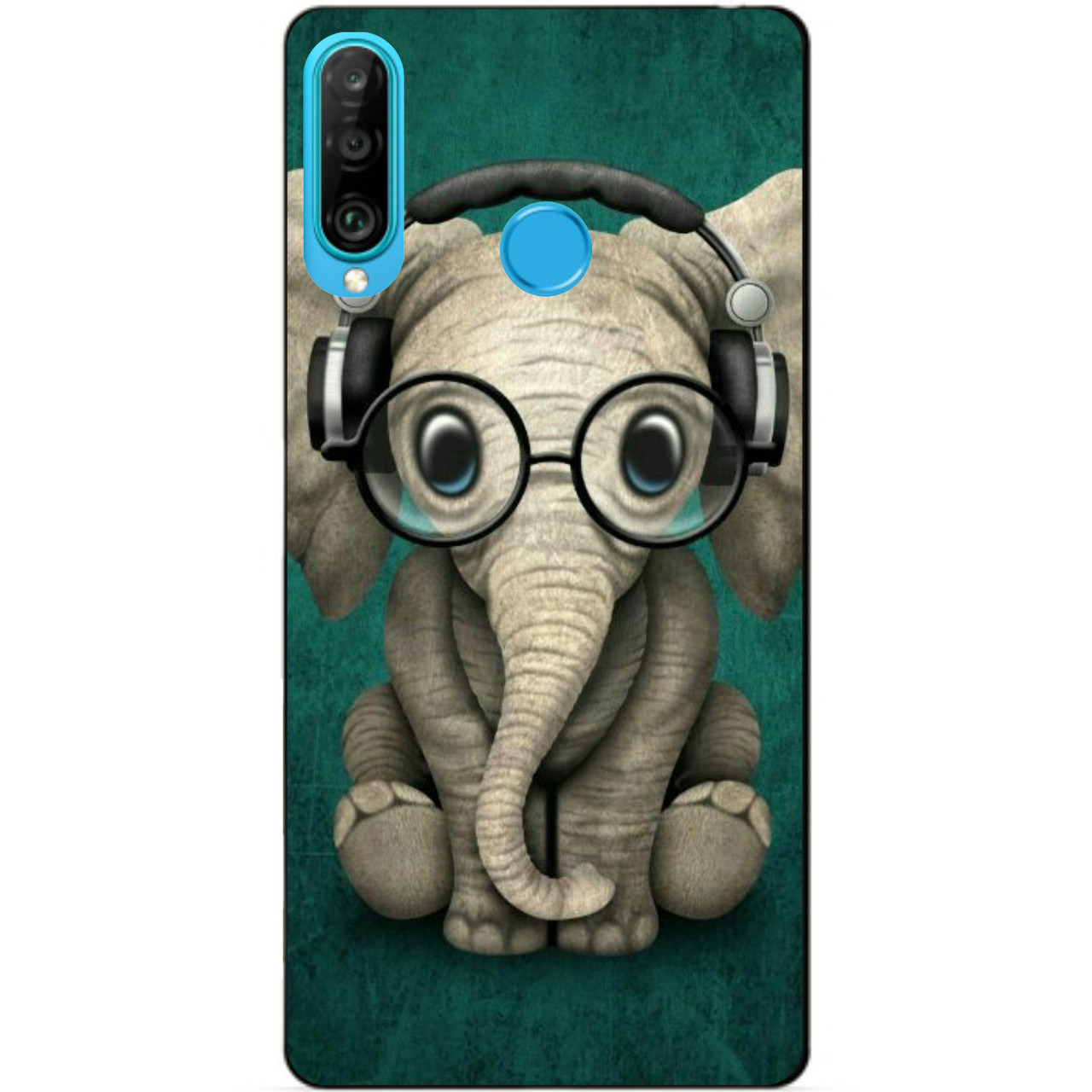 Силіконовий бампер чохол для Huawei P30 Lite з малюнком Слоник