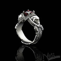 Серебряное женское кольцо с черепом "Atropos"