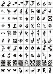 Трафарети-наклейки для nail-art No4