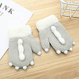 Рукавиці дитячі утеплені, зимові, рожеві, фото 3