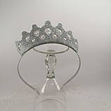 Корона сніжинка для Снігової королеви Корона сніжинки срібло корона срібна срібного кольору, фото 4