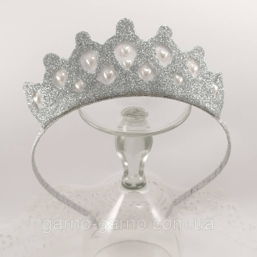 Корона сніжинка для Снігової королеви Корона сніжинки срібло корона срібна срібного кольору