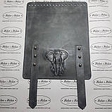 Декоративний хлястик для клапана 2*18. Колір "Сірий"., фото 3