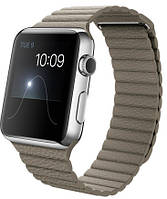Ремешок iGuardian для Apple Watch (IWO) 44 42мм Leather Loop White Stone
