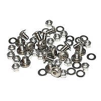 Гвинти, гайки, шайби за 18шт в комплекті неіржавіюча сталь A2-070