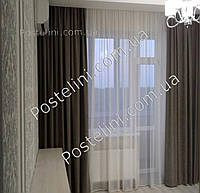 Пошив штор портьер на тесьму под заказ