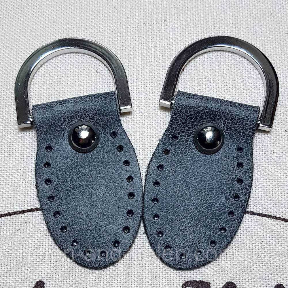 Набір пришивних елементів із півкільцями. Цвет "Серый", фото 1