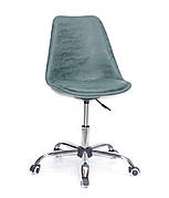 Крісло для офісу/ для майстра /  персоналу / для дому з регулюванням висоти на колесах  Milan Soft Office HK, зеленый MR-202