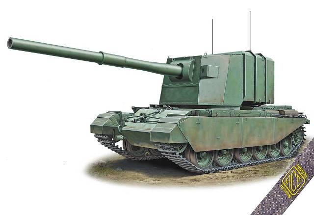 FV4005 183 mm on Centurion Hull (Мисливець за ІС-ами) Збірна модель з пластику в масштабі 1/72. ACE 72429