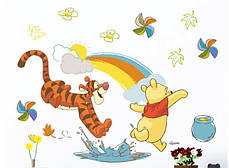 Наклейки для дитячої кімнати Вінні Пух і друзі Winnie the Poohs (лист 40*60см), фото 2