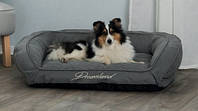 Спальное место для собак и щенков DreamLand 85х65см серый