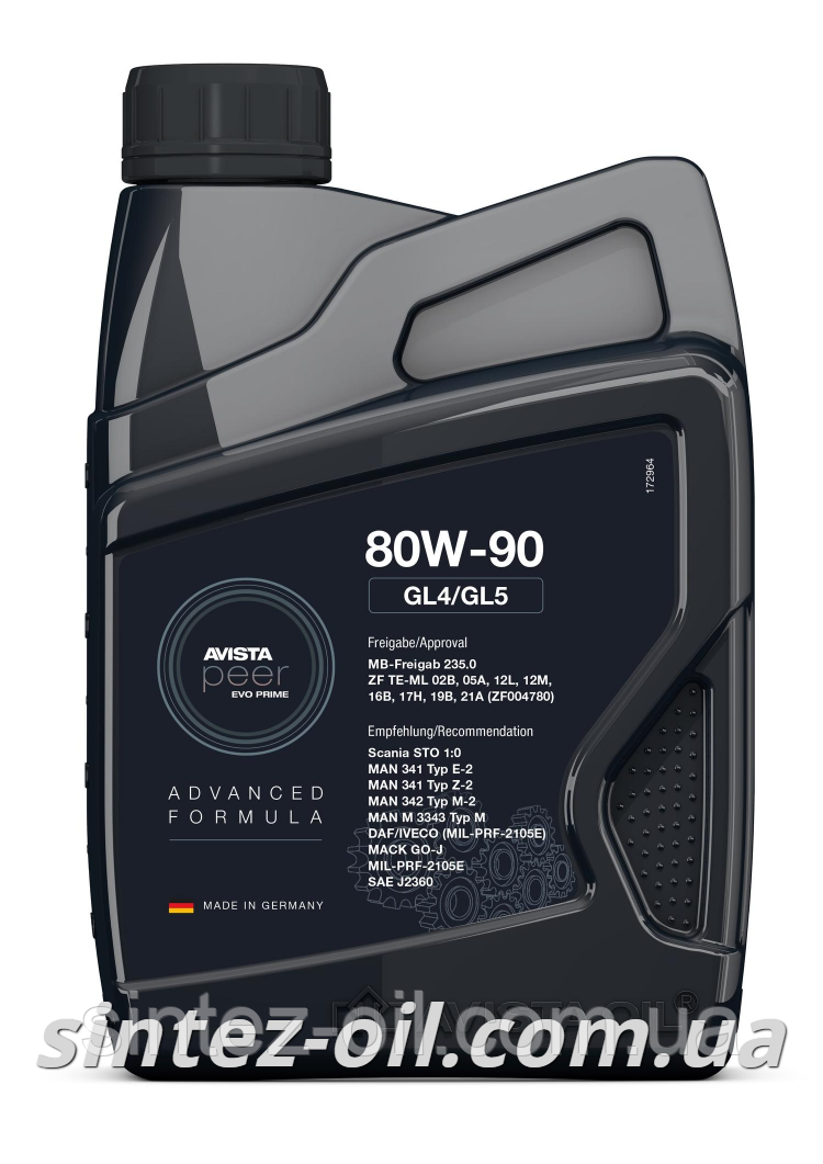 AVISTA peer EVO PRIME GL4/GL5 SAE 80W-90 (1 л) Трансмісійна олива