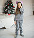 Дитяча тепла піжама Мишка Eirena Nadine (723-22) символ року на ріст 122 Сіра, фото 6