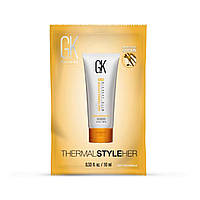 Защитный крем для горячей укладки волос GKhair (Global Keratin) Hair Thermal Style Her, 10 мл