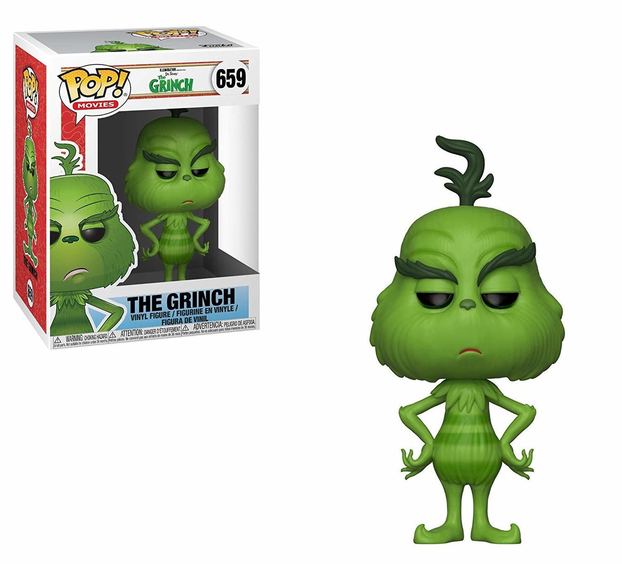 Фігурка Funko Pop Фанко Поп The Grinch 2018 Грінч 9 см Cartoon G G 659, фото 1