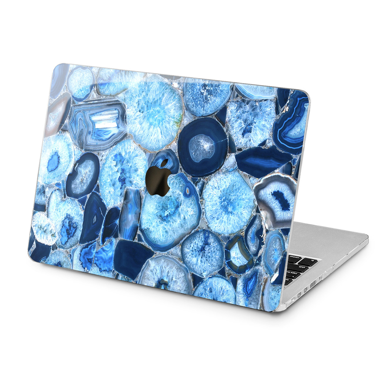 Чохол пластиковий для Apple MacBook (Онікс, блакитний агат) Air Pro Retina 11/12/13/15/16, 2018/19/20/21/22