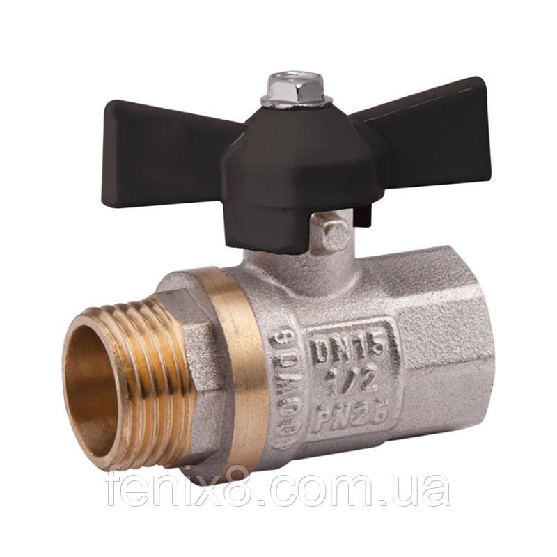 Кран кульовий Valve 3/4" ВН(внутр.-зовнішньо.) метелик