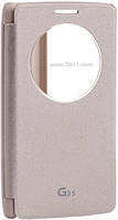 Чехол LG VOIA Window Flip Case для LG G3s Beat (D724) Gold