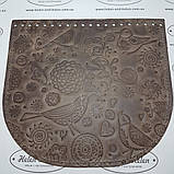 Клапан для сумки "Пташки". Колір "Сафарі"., фото 3