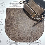 Клапан для сумки "Пташки". Колір "Сафарі"., фото 6