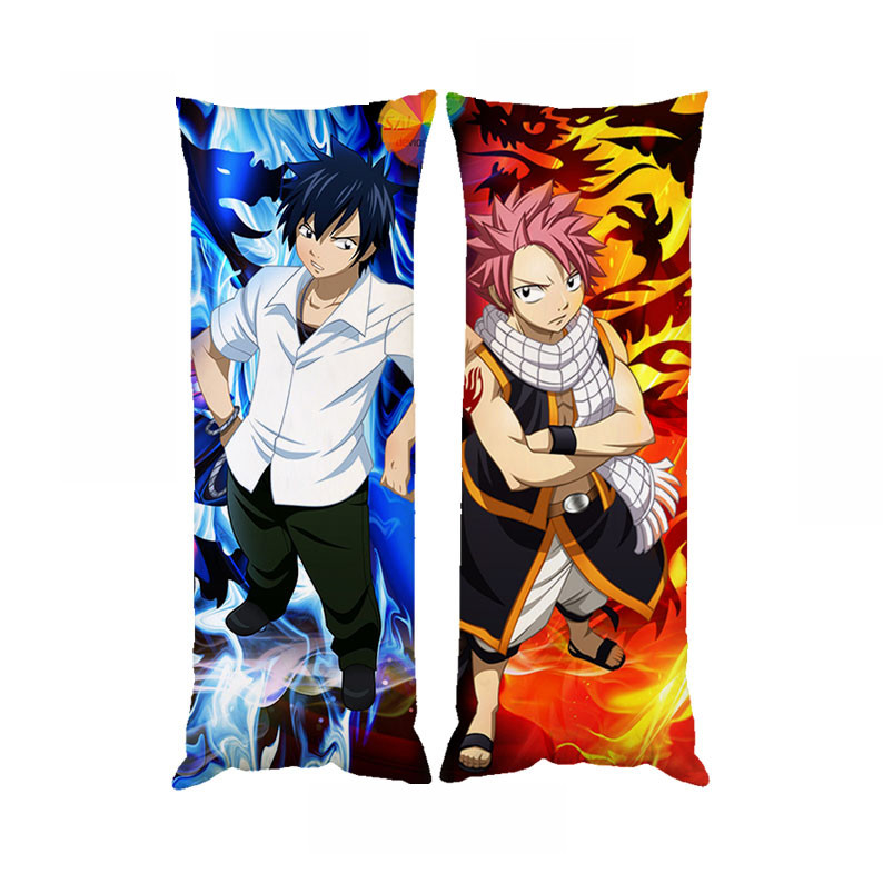 Подушка дакімакура Нацу та Грей Fairy Tail декоративна ростова подушка для обіймання