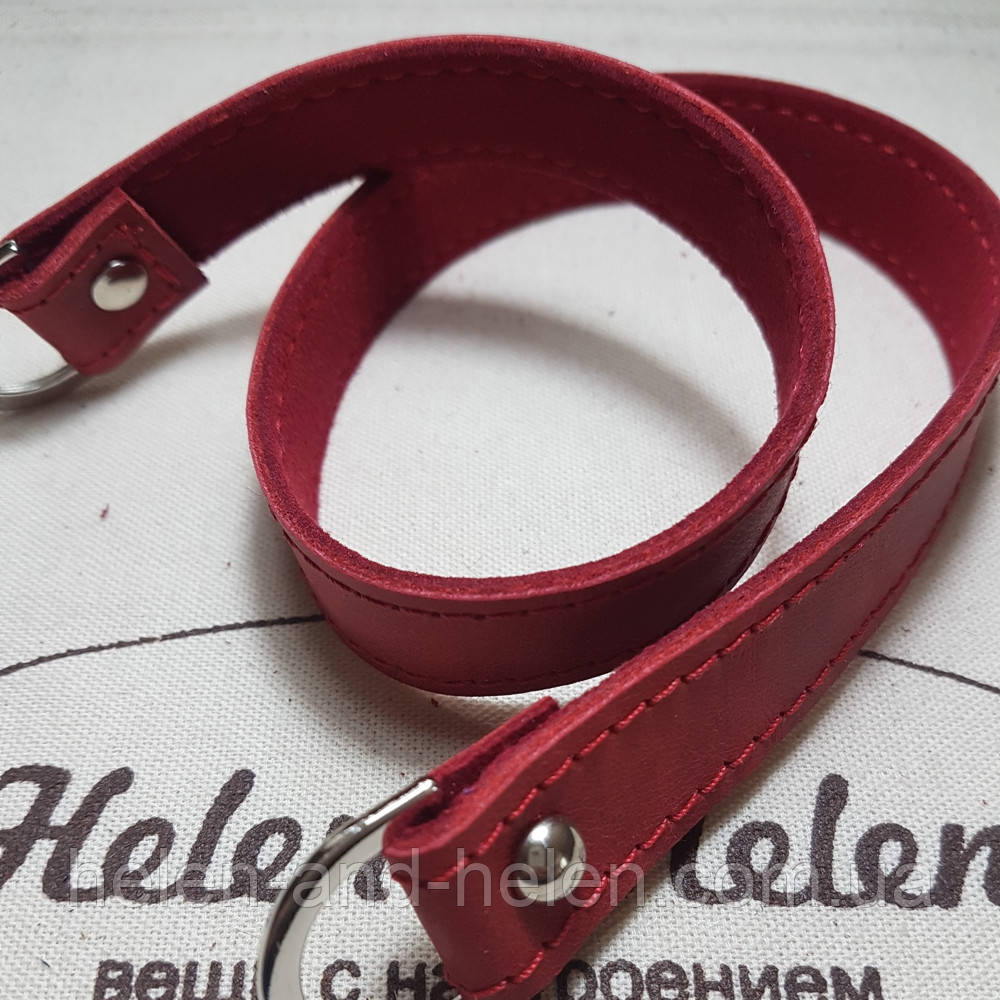 Ручка на півкільцях 40*2,5 (2) . Колір Червоний, фото 1