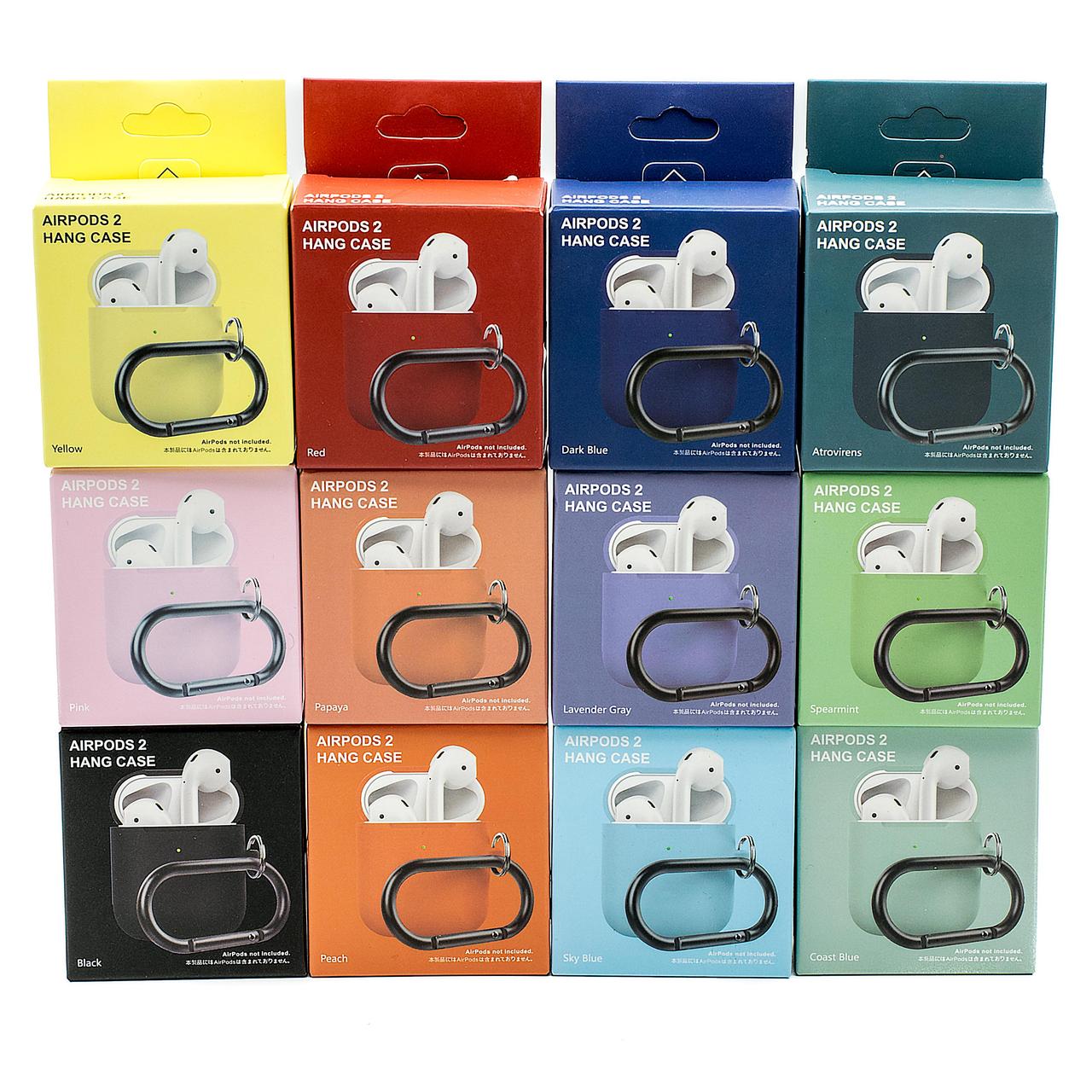 Силіконовий чохол для Airpods 2 (10 кольорів)