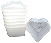 Форма для сиру 0,35 л Ø 105 мм Серце пластикова (ПП КВВ)