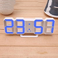Електронний настільний LED-годинник із будильником і термометром Caixing CX-2218 Блакитний