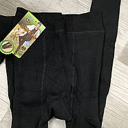 Колготки жіночі на хутрі бамбук Троянда, розмір XL-4XL, чорні, 5090, фото 3