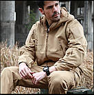 🔥 Куртка Soft Shell "ESDY 105" - Койот (непромокаємий куртка, тактична, поліцейська), фото 5