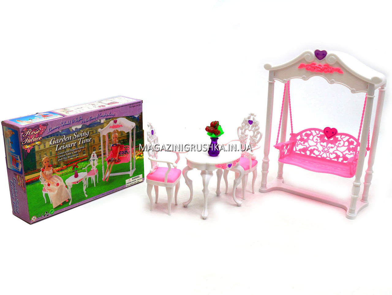 Дитяча іграшкова меблі Глорія Gloria для ляльок Барбі Для тераси 2619. Облаштуйте ляльковий будиночок, фото 1