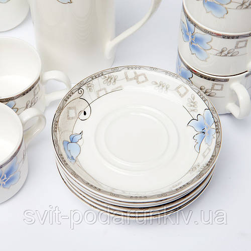 Купить Чайный сервиз китайский фарфор с голубыми цветами S9920, цена ...
