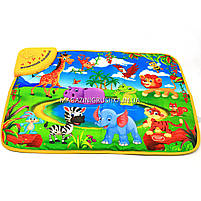 Дитячий музичний килимок для малюків - дикі тварини KI-782-U, фото 4