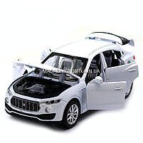 Машинка іграшкова Автопром «Maserati levante», 14 см, світло, звук, двері відчиняються, білий (7641), фото 6