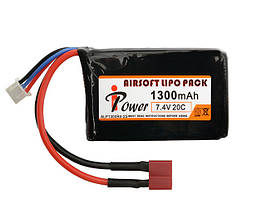 Акумулятор Li-Po 1300mAh 7,4V 20C — DEANS [IPower] (для страйкболу)