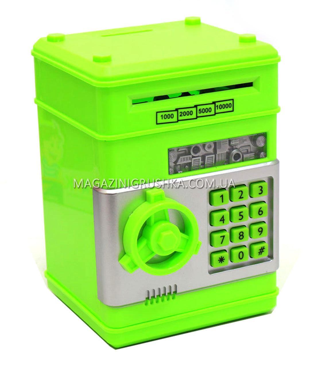 Сейф-скарбничка Салатовий, фото 1