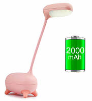 Детская настольная LED лампа NOUS S4 Pink с аккумулятором